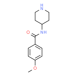 4-Methoxy-N-(piperidine-4-yl)benzamido hydrochloride结构式