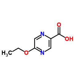5-乙氧基吡嗪-2-羧酸结构式