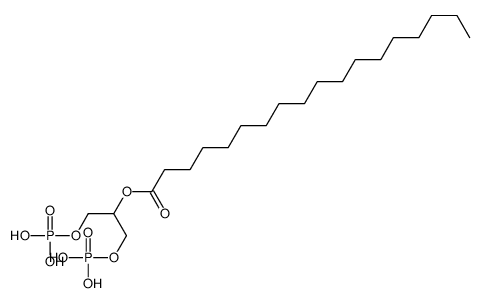 1,3-diphosphonooxypropan-2-yl octadecanoate结构式