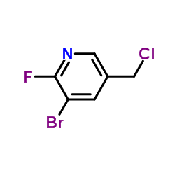 3-Bromo-5-(chloromethyl)-2-fluoropyridine Structure