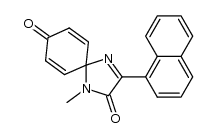 1-methyl-3-(naphthalen-1-yl)-1,4-diazaspiro[4.5]deca-3,6,9-triene-2,8-dione结构式