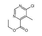 6-氯-5-甲基嘧啶-4-羧酸乙酯结构式
