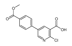 2-chloro-5-(4-methoxycarbonylphenyl)pyridine-3-carboxylic acid结构式