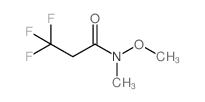 3,3,3-三氟-N-甲氧基-N-甲基丙酰胺结构式