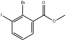 2-溴-3-碘苯甲酸甲酯结构式