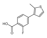 2-fluoro-4-(2-methylthiophen-3-yl)benzoic acid结构式