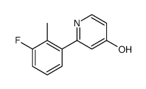 2-(3-fluoro-2-methylphenyl)-1H-pyridin-4-one结构式
