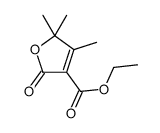 4,5,5-TRIMETHYL-2-OXO-2,5-DIHYDRO-FURAN-3-CARBOXYLIC ACID ETHYL ESTER结构式