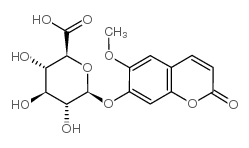 Scopoletin b-D-Glucuronide structure