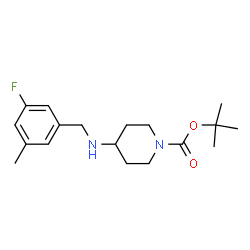 tert-Butyl 4-(3-fluoro-5-methylbenzylamino)piperidine-1-carboxylate Structure