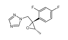1-[[(2R,3R)-2-(2,4-二氟苯基)-3-甲基-2-环氧乙烷基]甲基]-1H-1,2,4-三唑结构式
