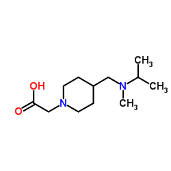 (4-{[Isopropyl(methyl)amino]methyl}-1-piperidinyl)acetic acid结构式