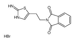 2-[2-(2-Amino-1,3-thiazol-5-yl)ethyl]-1H-isoindole-1,3(2H)-dione hydrobromide结构式