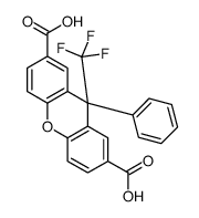 9-phenyl-9-(trifluoromethyl)xanthene-2,7-dicarboxylic acid结构式
