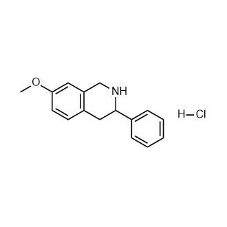 7-Methoxy-3-phenyl-1,2,3,4-tetrahydroisoquinoline hydrochloride (1:1) Structure
