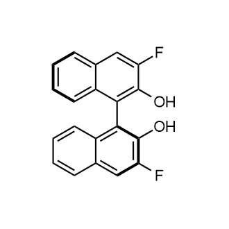 (1S)-3,3′-二氟[1,1′-联萘]-2,2′-二醇结构式