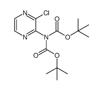 tert-butyl N-(3-chloropyrazin-2-yl)-N-[(2-methylpropan-2-yl)oxycarbonyl]-carbamate Structure