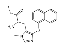 3-methyl-5-(1-naphthalenylthio)-L-histidine methyl ester Structure