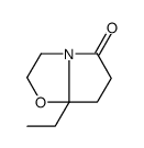 7a-ethyl-2,3,6,7-tetrahydropyrrolo[2,1-b][1,3]oxazol-5-one结构式
