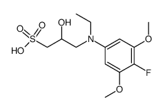 N-ethyl-N-(2-hydroxy-3-sulfopropyl)-3,5-dimethoxy-4-fluoroaniline Structure