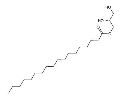 (R)-十八烷酸-2,3-二羟丙酯结构式