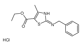 ETHYL 2-(BENZYLAMINO)-4-METHYL-1,3-THIAZOLE-5-CARBOXYLATE HYDROCHLORIDE结构式