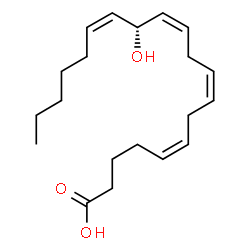 13-hydroxyeicosatetraenoic acid structure