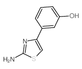 3-(2-氨基-4-噻唑)苯酚结构式