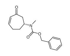 5-(N-benzyloxycarbonyl-N-methyl)amino-2-cyclohepten-1-one Structure
