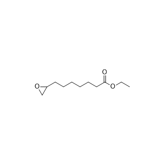7-(环氧乙烷-2-基)庚酸乙酯结构式