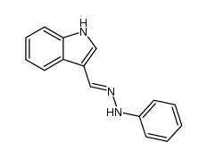 Indole-3-carboxaldehyde phenylhydrazone Structure