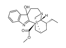 16,17-Didehydro-9,17-dihydro-9α-hydroxyibogamine-18-carboxylic acid methyl ester Structure