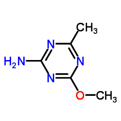 2-氨基-4-甲氧基-6-甲基-1,3,5-三嗪结构式