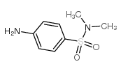 4-氨基-N,N-二甲基苯磺酰胺结构式