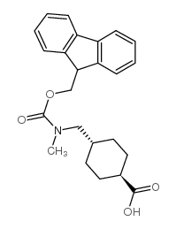 4-[[[2-(9H-fluoren-9-ylmethoxy)-2-oxoethyl]amino]methyl]cyclohexane-1-carboxylic acid Structure