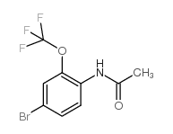 4-溴-2-三氟甲氧基乙酰苯胺结构式