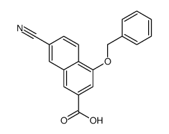 7-氰基-4-(苯基甲氧基)-2-萘羧酸结构式