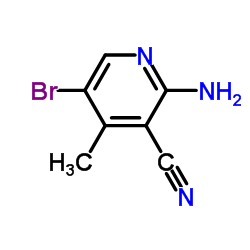 2-氨基-5-溴-4-甲基烟腈结构式