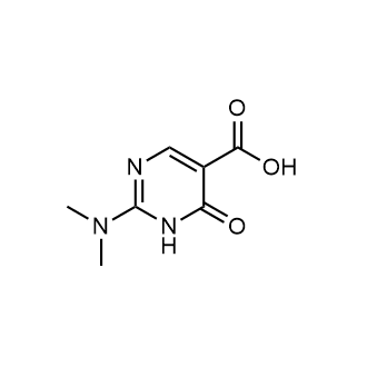 2-(二甲氨基)-6-氧代-1,6-二氢嘧啶-5-羧酸结构式