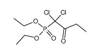 diethyl 1,1-dichloro-2-oxo-n-butylphosphonate Structure