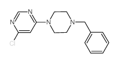 4-(4-苄基哌嗪-1-基)-6-氯嘧啶结构式