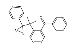 3-[1-(2-benzoylphenyl)-1-methylethyl]-3-phenyldithiirane Structure