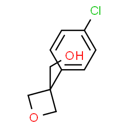 [3-(4-氯苯基)氧杂环丁-3-基]甲醇结构式