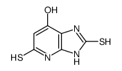 1H-Imidazo[4,5-b]pyridine-2,5(3H,4H)-dithione,7-hydroxy-(9CI) Structure