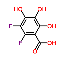 Benzoic acid, 2,3-difluoro-4,5,6-trihydroxy- (9CI) Structure