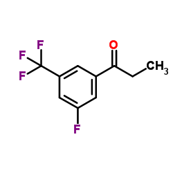 3′-氟-5′-(三氟甲基)苯乙酮结构式