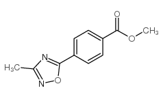 4-(3-甲基-1,2,4-噁二唑-5-基)苯甲酸甲酯结构式