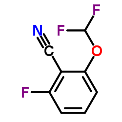 2-(Difluoromethoxy)-6-fluoro-benzonitrile Structure
