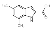 5,7-Dimethyl-1H-indole-2-carboxylic acid Structure