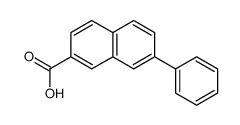 7-phenylnaphthalene-2-carboxylic acid结构式